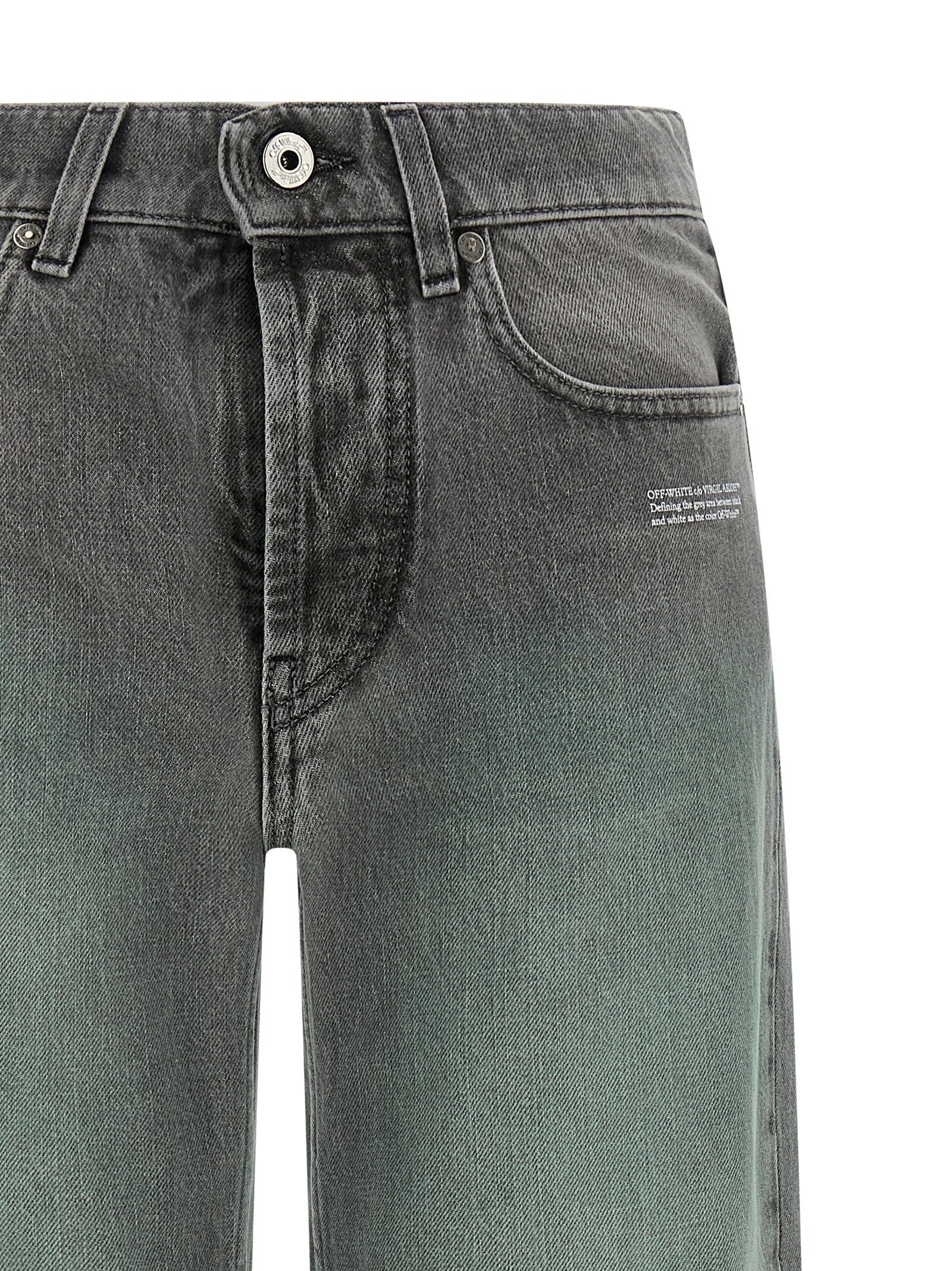 Off White Spray Susy Jeans Gray