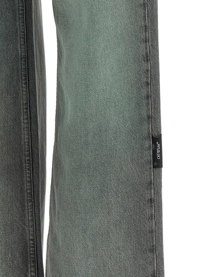Off White Spray Susy Jeans Gray