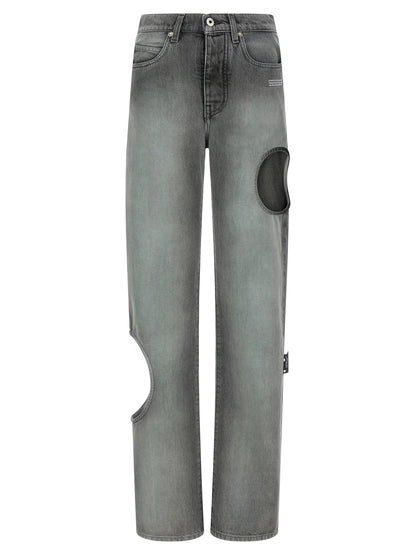 Off White Spray New Meteor Jeans Gray