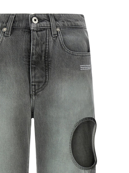 Off White Spray New Meteor Jeans Gray