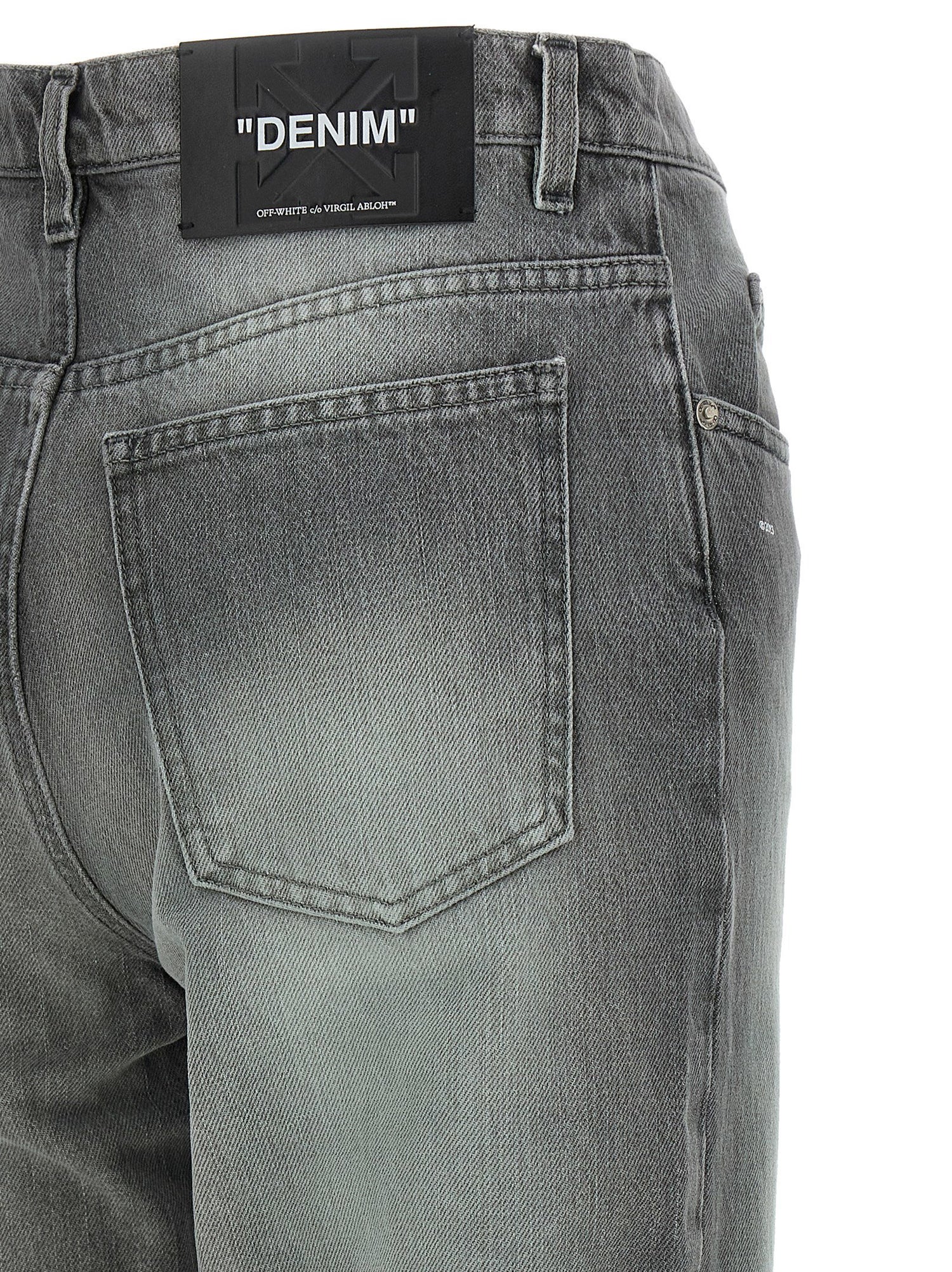 Off White Spray New Meteor Jeans Gray