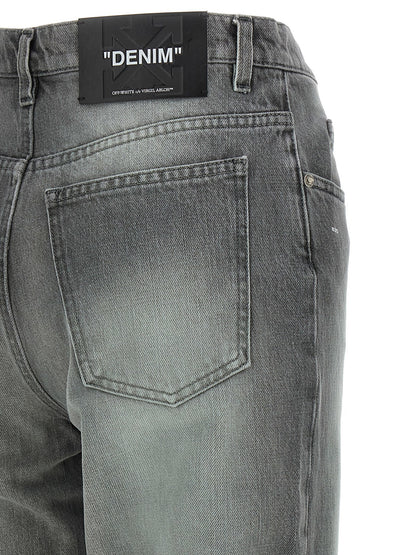 Off White Spray New Meteor Jeans Gray