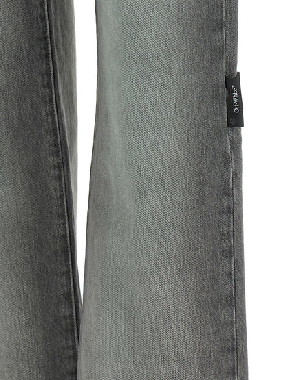 Off White Spray New Meteor Jeans Gray