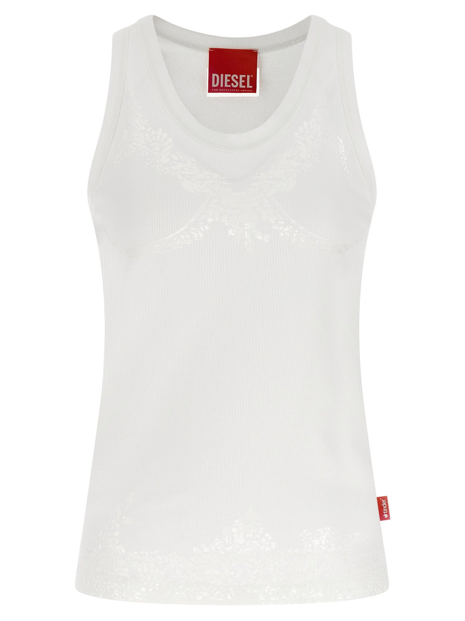 Diesel X Tinder Pr-t-anki-lace-r Tank Top White