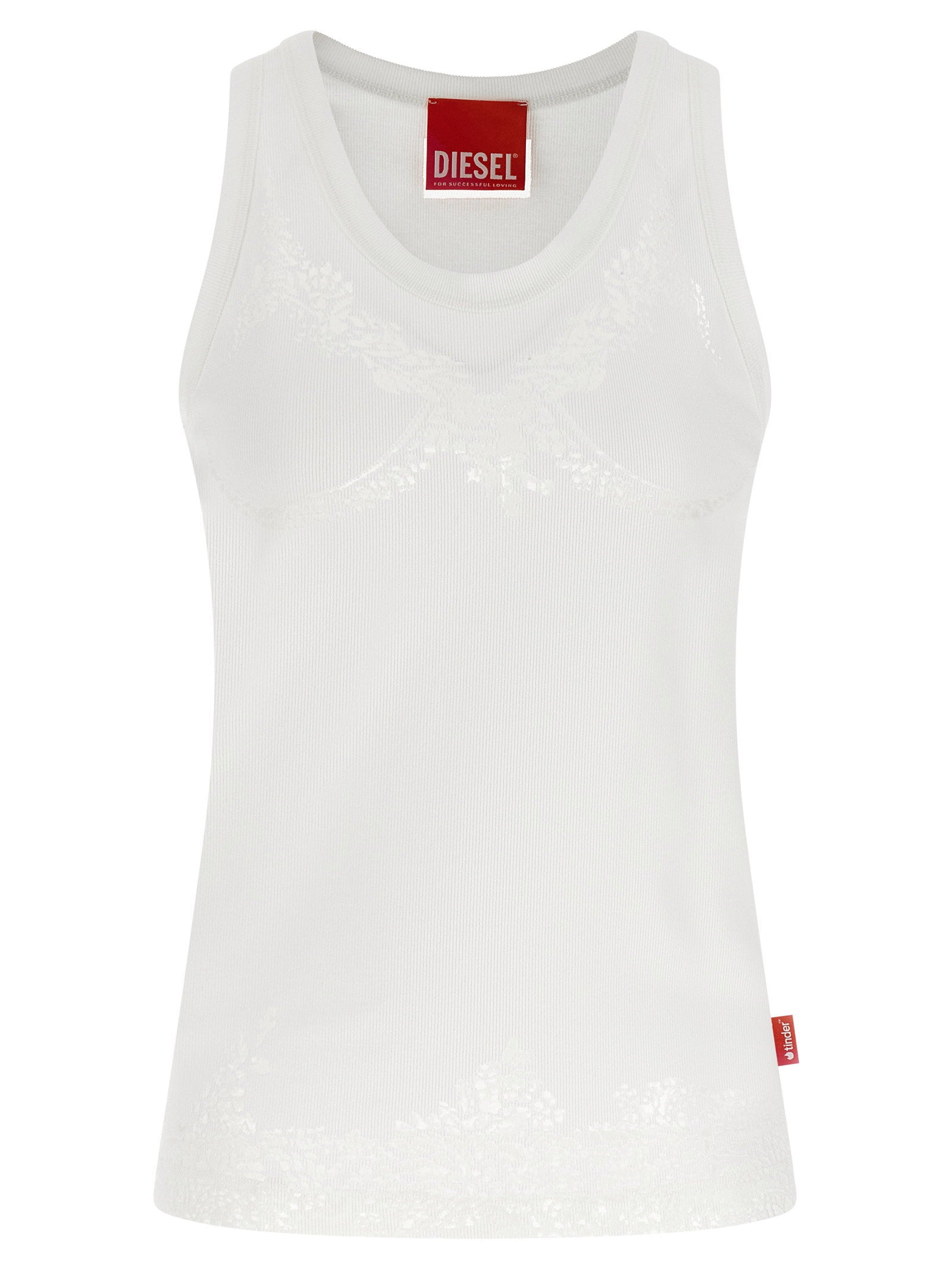 Diesel X Tinder Pr-t-anki-lace-r Tank Top White