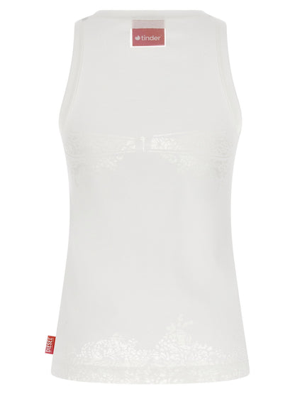 Diesel X Tinder Pr-t-anki-lace-r Tank Top White