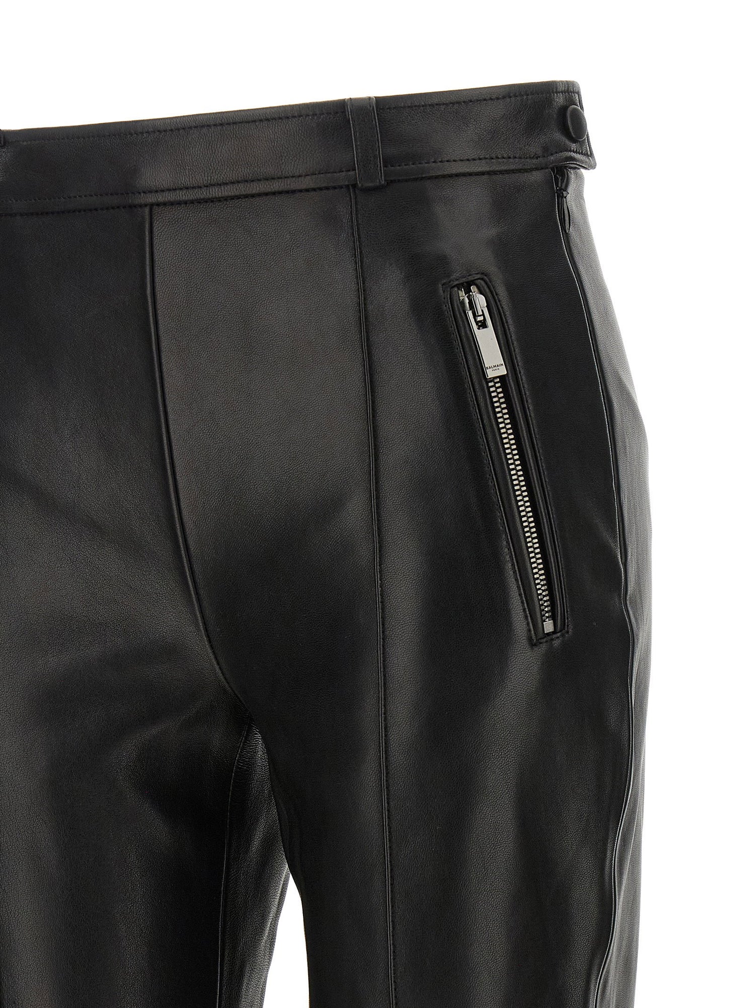 Balmain Leather Fuseau Black  