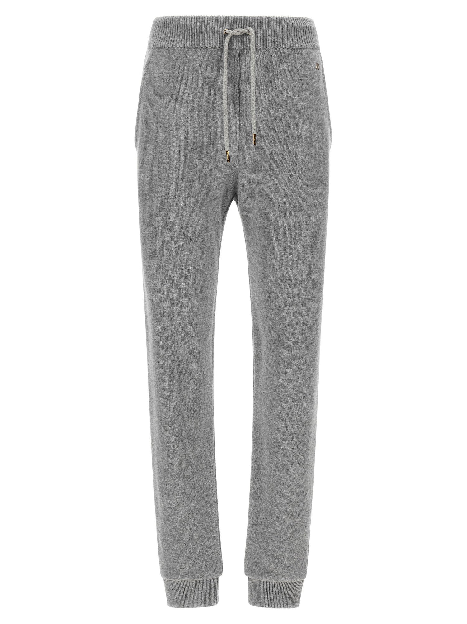Balmain Cashmere Joggers Gray