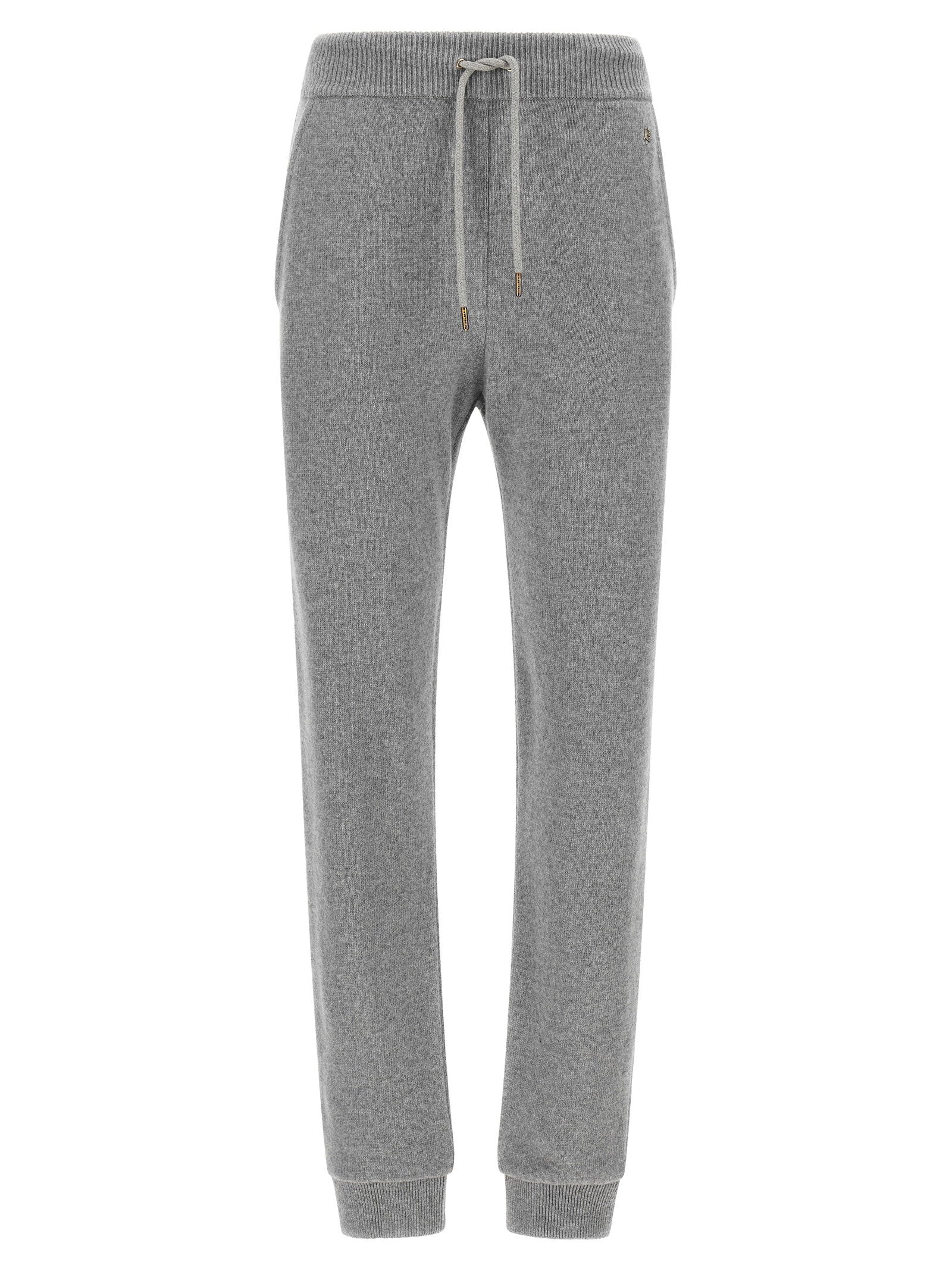 Balmain Cashmere Joggers Gray