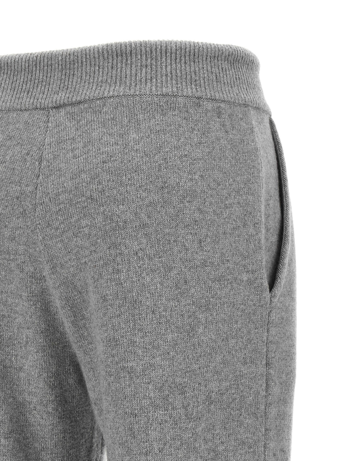 Balmain Cashmere Joggers Gray
