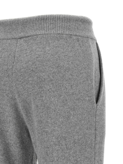 Balmain Cashmere Joggers Gray