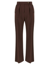 Elisabetta Franchi Palazzo Pants Brown