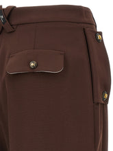 Elisabetta Franchi Palazzo Pants Brown
