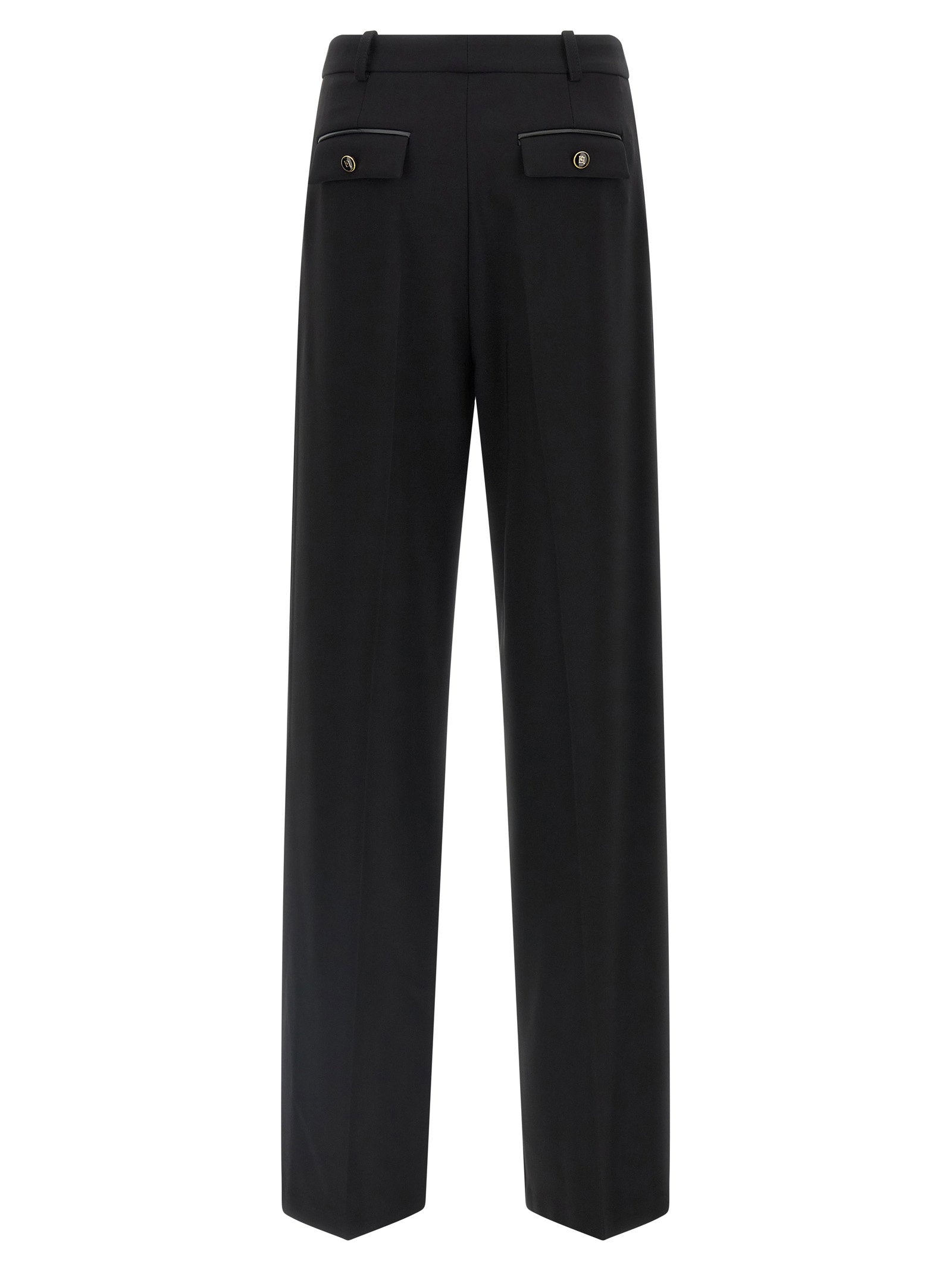 Elisabetta Franchi Fluid Cady Pants Black