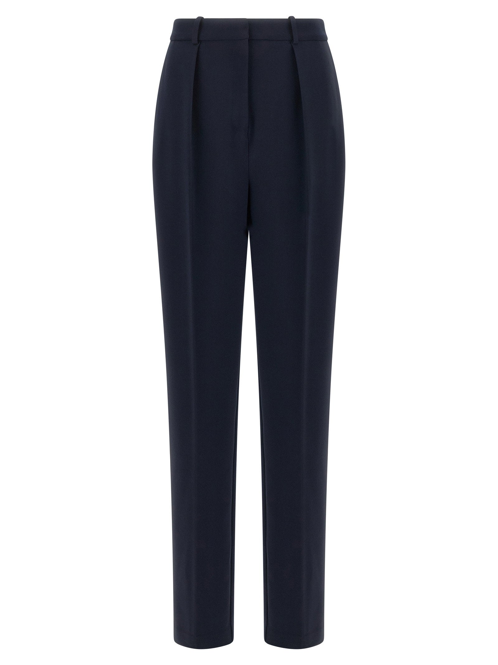 Elisabetta Franchi Crepe De Chine Pants Blue