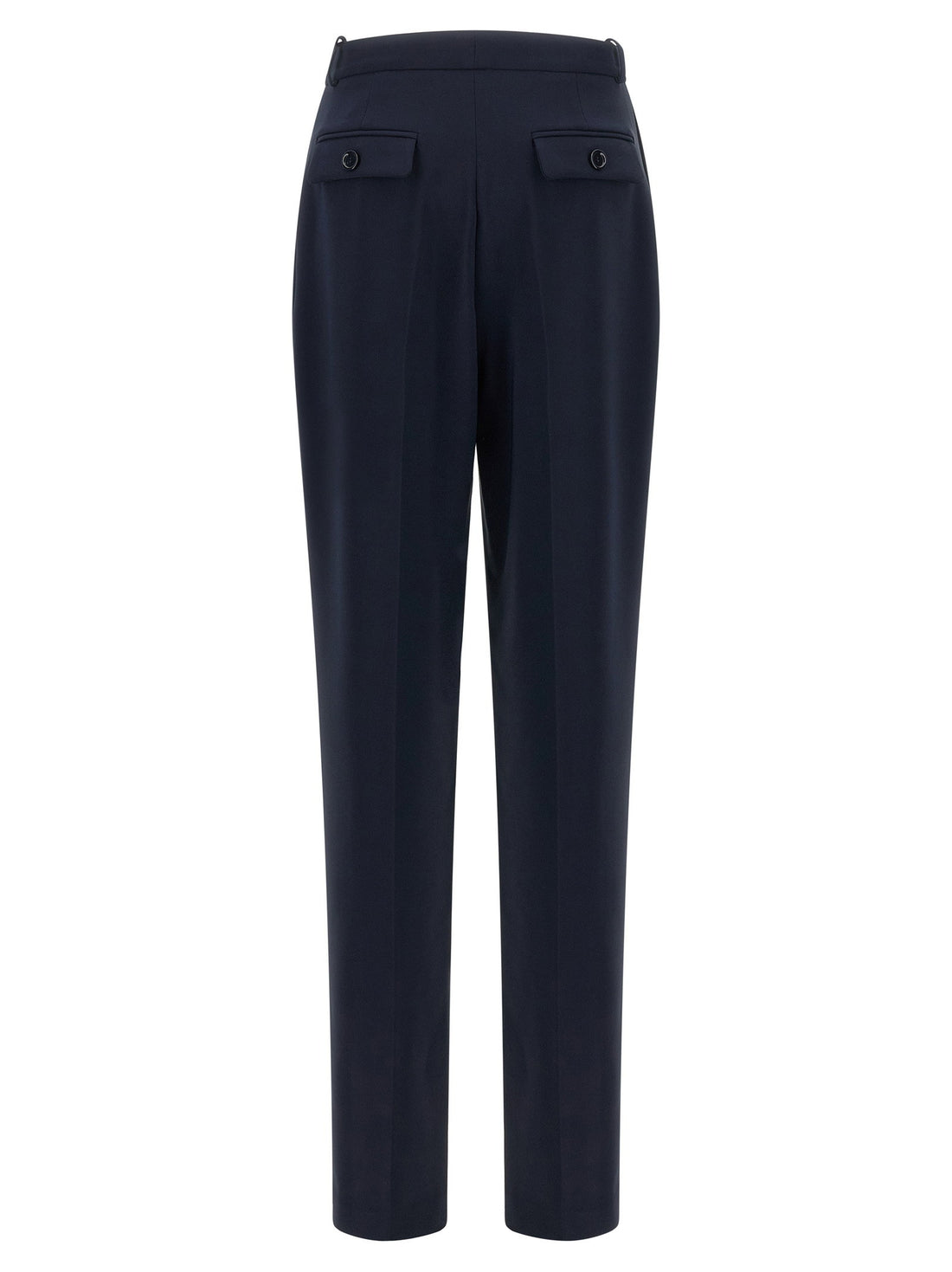 Elisabetta Franchi Crepe De Chine Pants Blue
