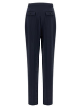 Elisabetta Franchi Crepe De Chine Pants Blue