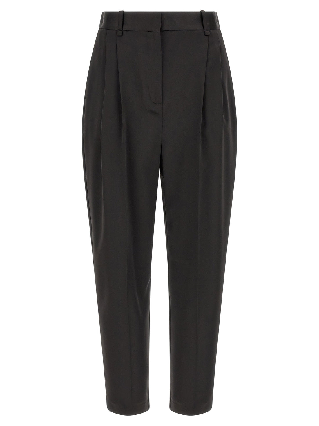 Elisabetta Franchi Stretch Satin Pants Black