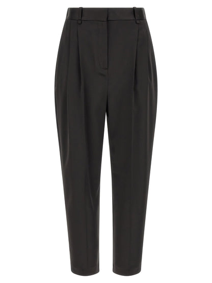 Elisabetta Franchi Stretch Satin Pants Black  