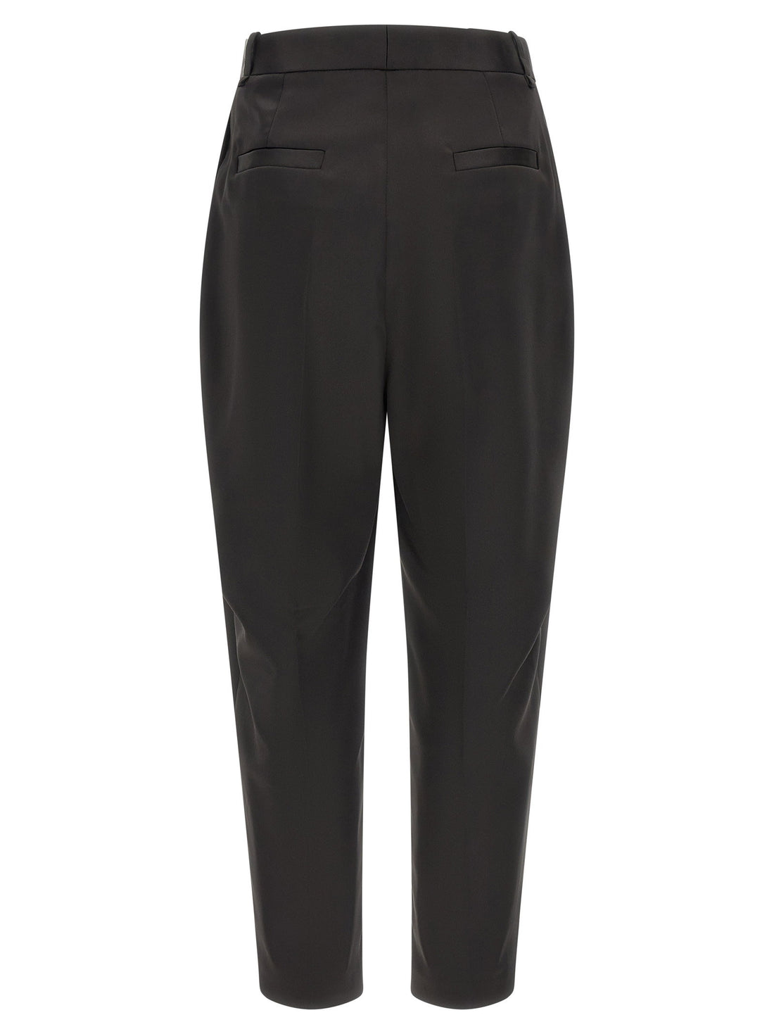 Elisabetta Franchi Stretch Satin Pants Black  