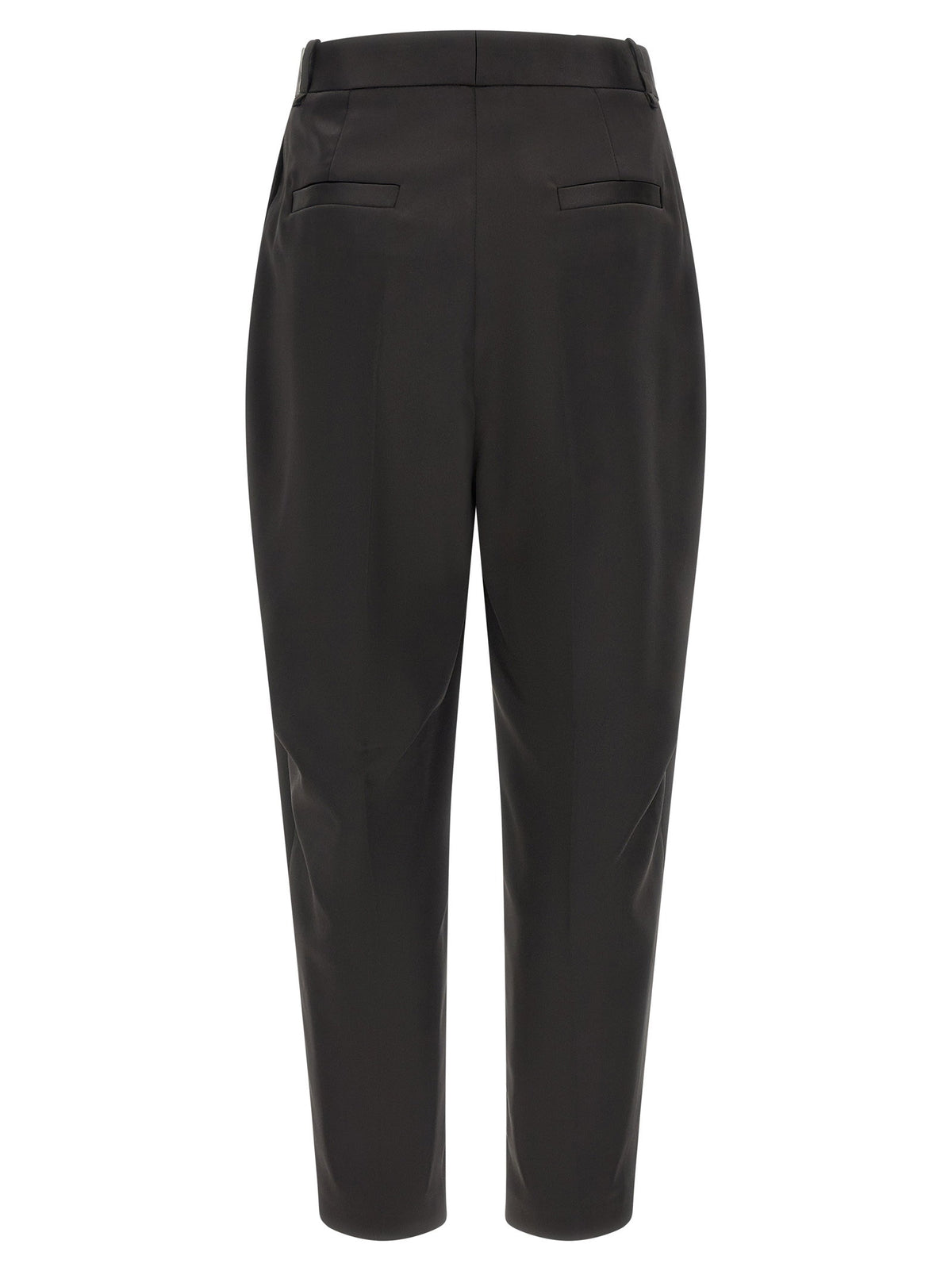 Elisabetta Franchi Stretch Satin Pants Black  