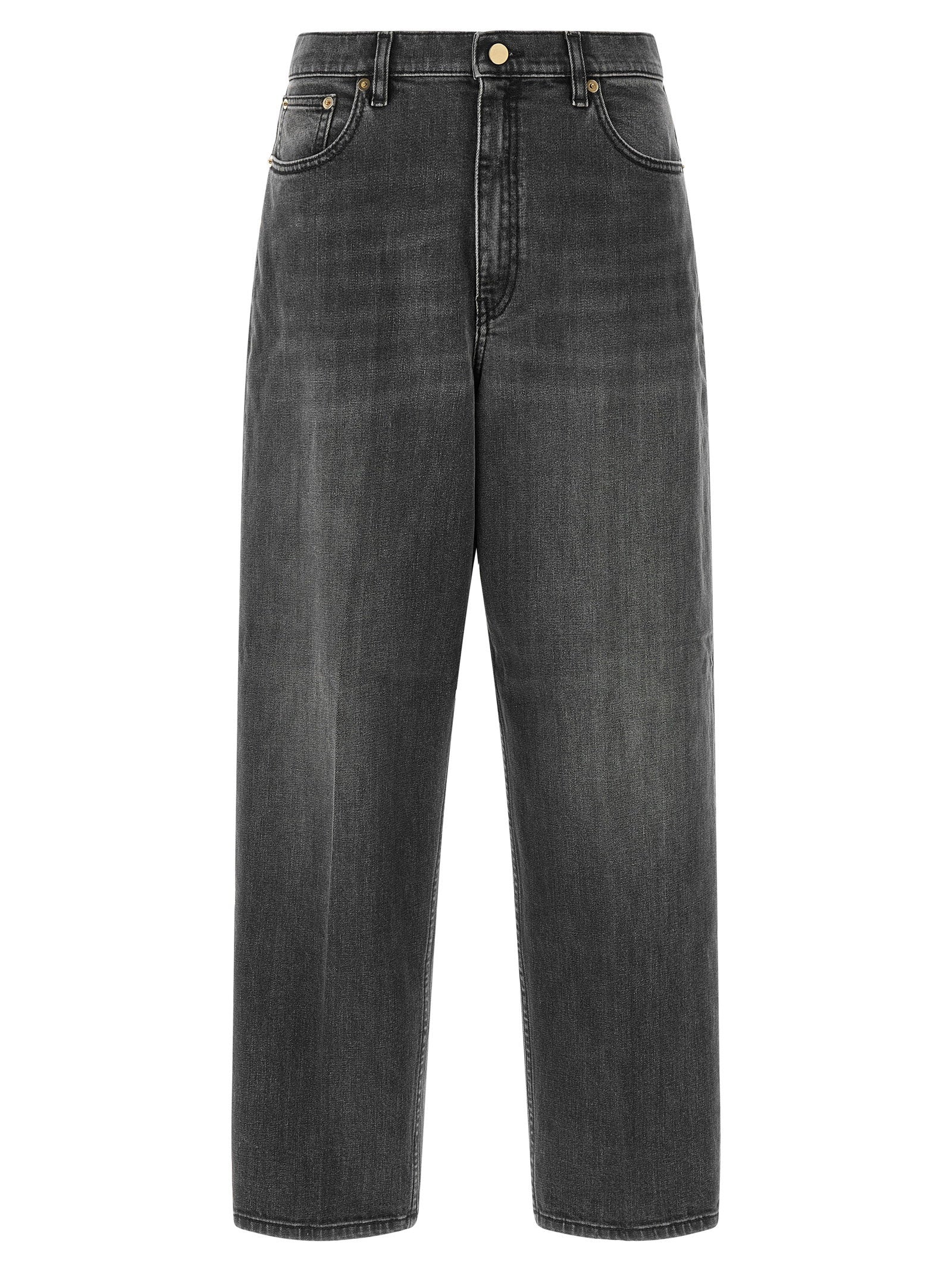 Fabiana Filippi Filo Diamante Jeans Gray