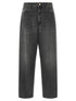 Fabiana Filippi Filo Diamante Jeans Gray