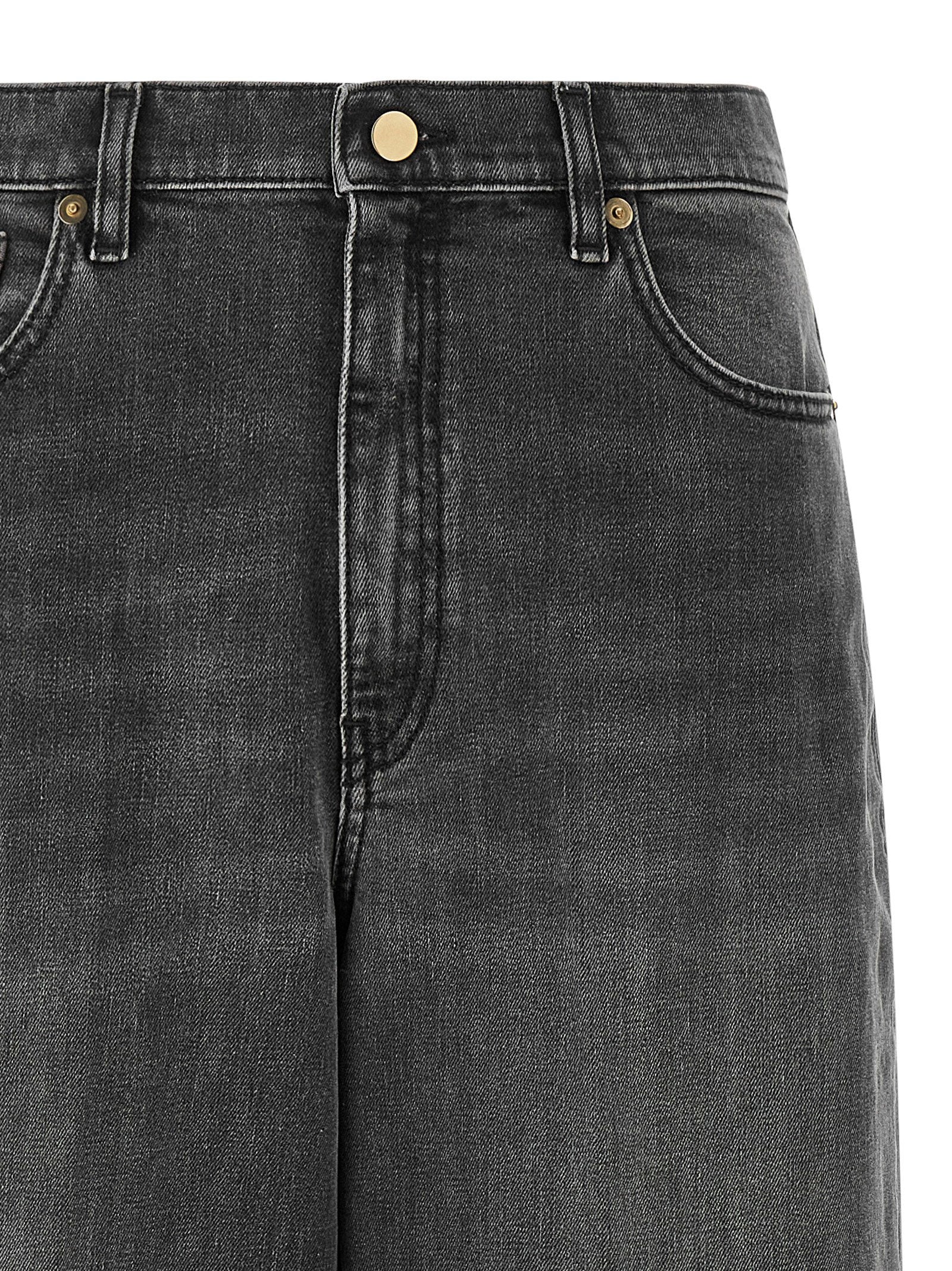 Fabiana Filippi Filo Diamante Jeans Gray