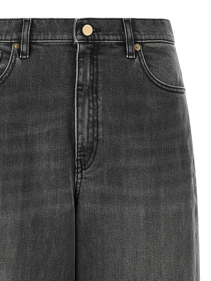 Fabiana Filippi Filo Diamante Jeans Gray