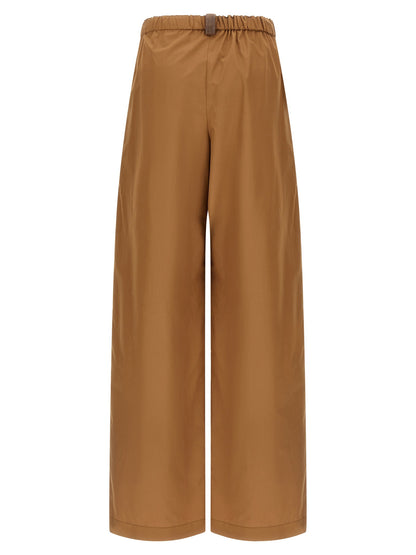 Fabiana Filippi Loose Leg Pants Brown