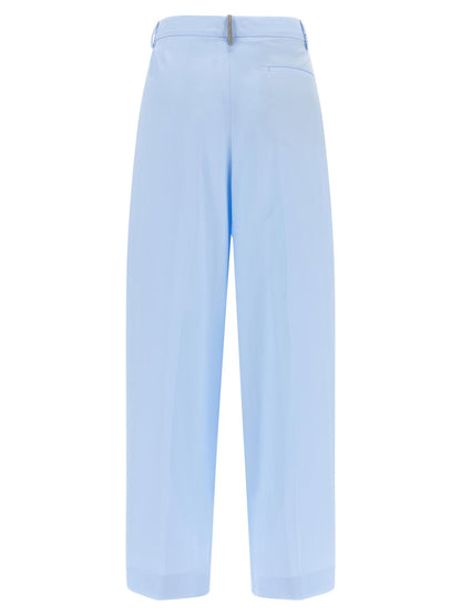Fabiana Filippi Filo Diamante Pants Light blue