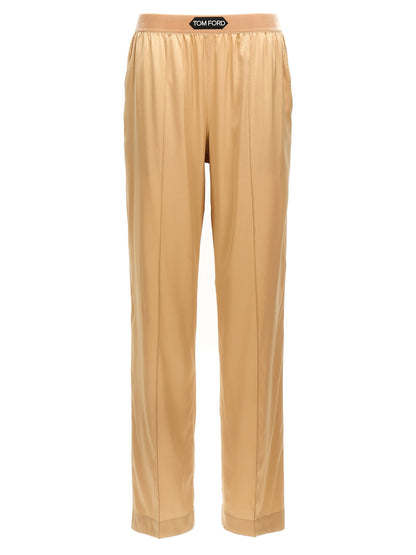 Tom Ford Silk Pants Beige