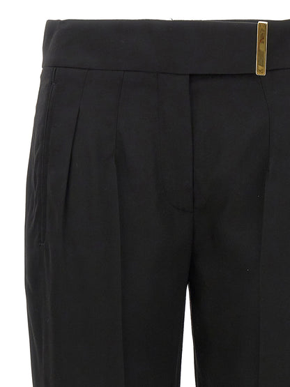 Tom Ford Metal Bar Detail Trousers Black