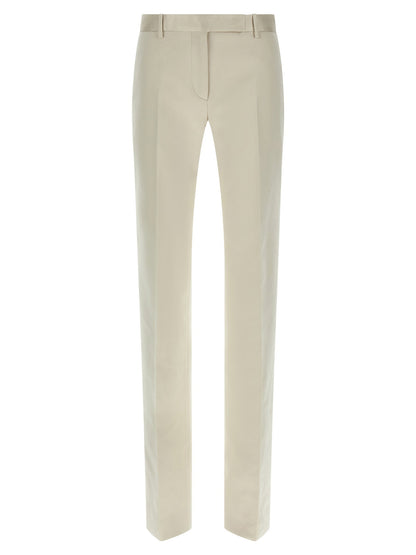 Tom Ford Duchesse Tailored Trousers Beige