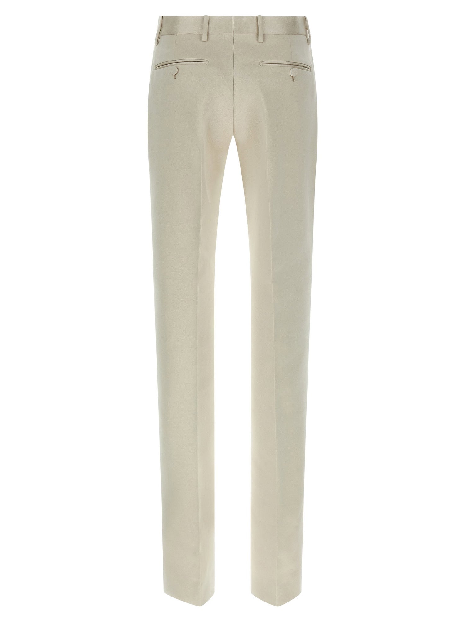 Tom Ford Duchesse Tailored Trousers Beige
