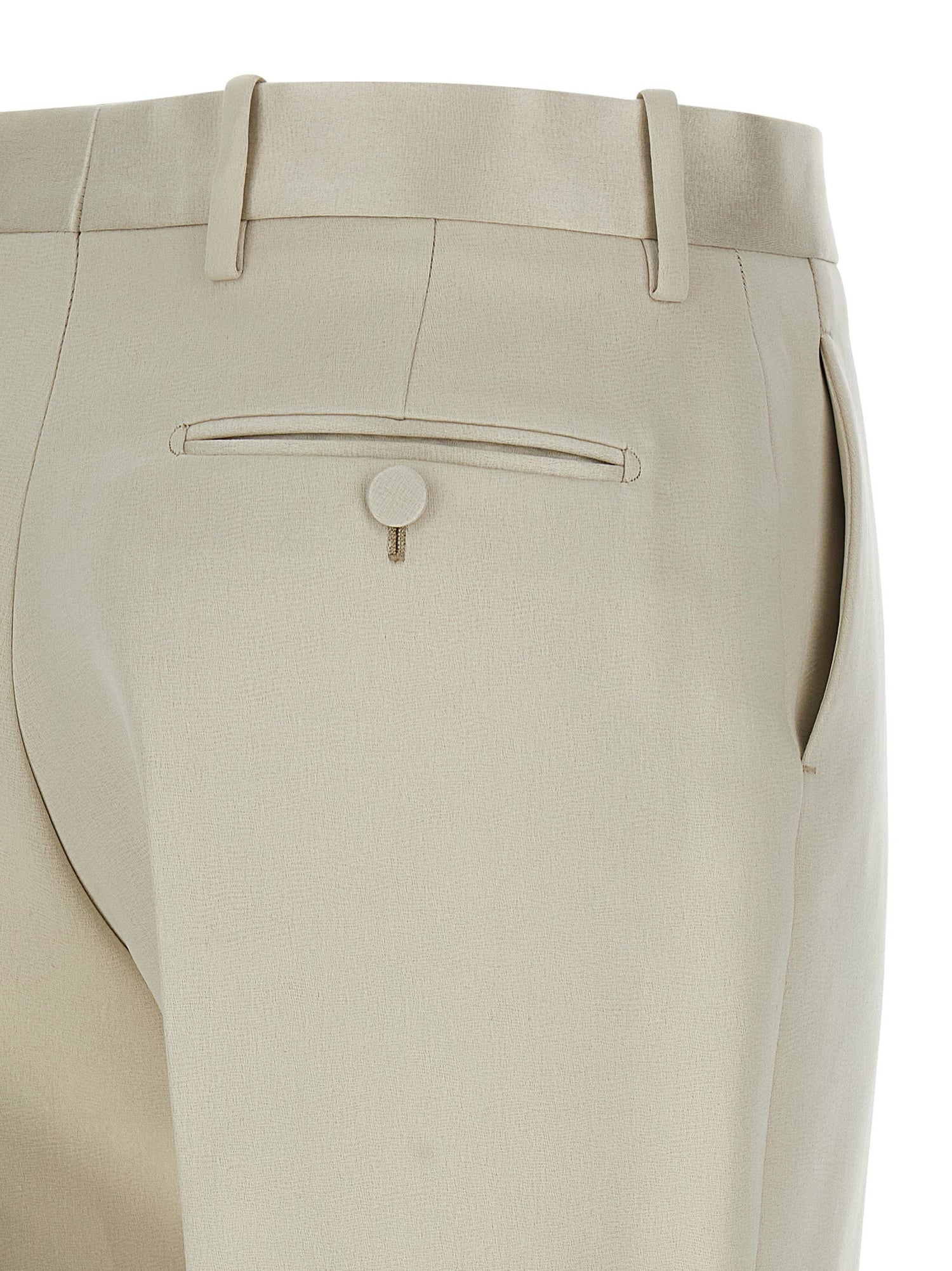 Tom Ford Duchesse Tailored Trousers Beige