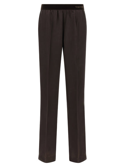 Tom Ford Silk Pants Brown