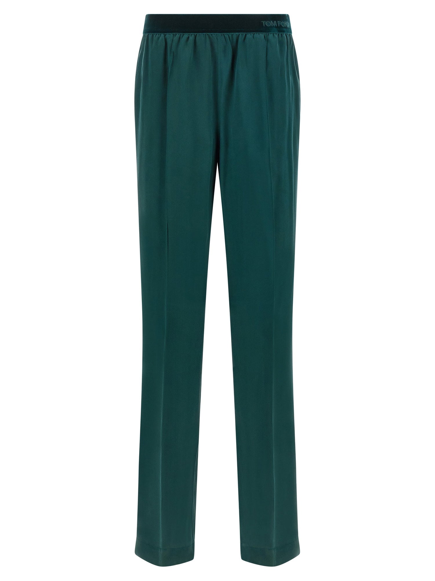 Tom Ford Silk Trousers Green