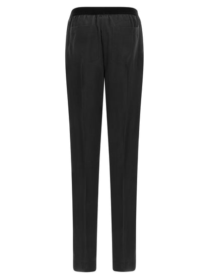 Tom Ford Silk Pants Black