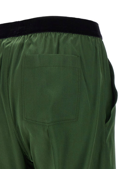 Tom Ford Silk Pants Green