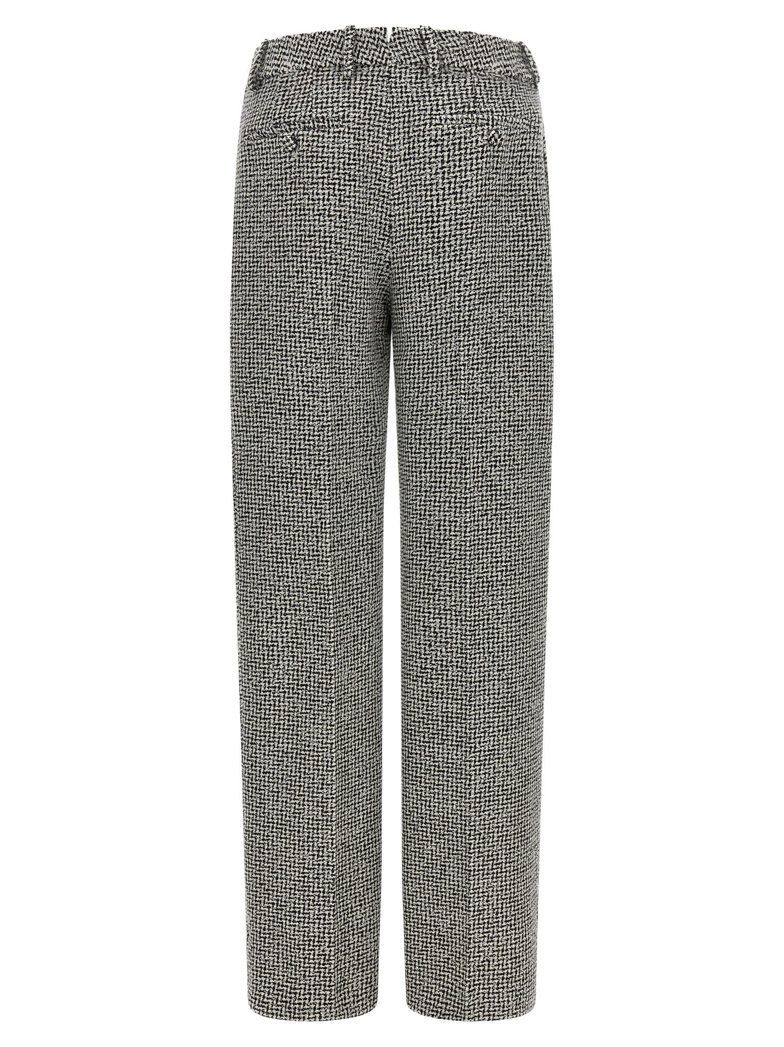 Tom Ford Houndstooth Pattern Pants White/black