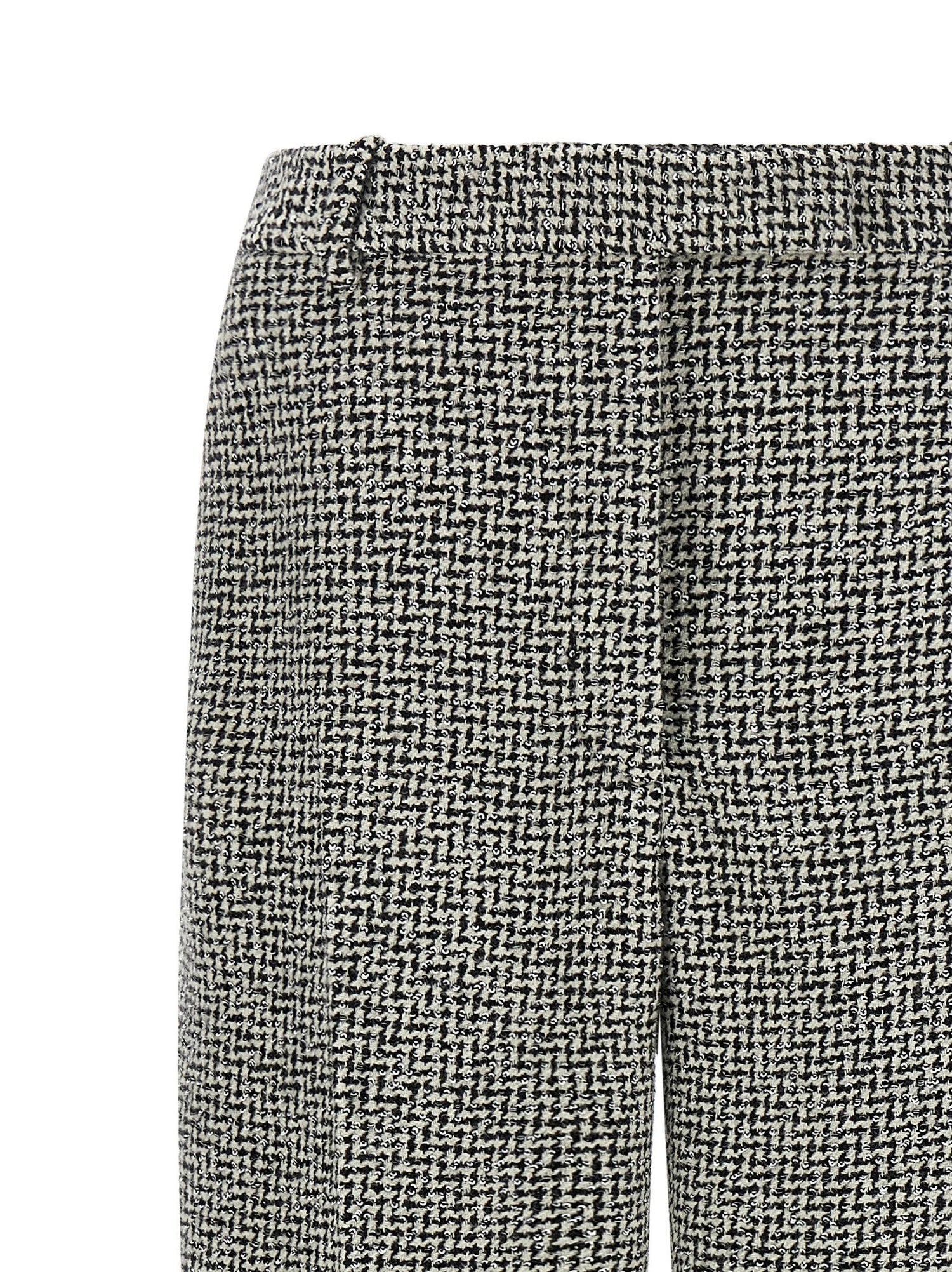 Tom Ford Houndstooth Pattern Pants White/black