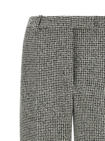 Tom Ford Houndstooth Pattern Pants White/black