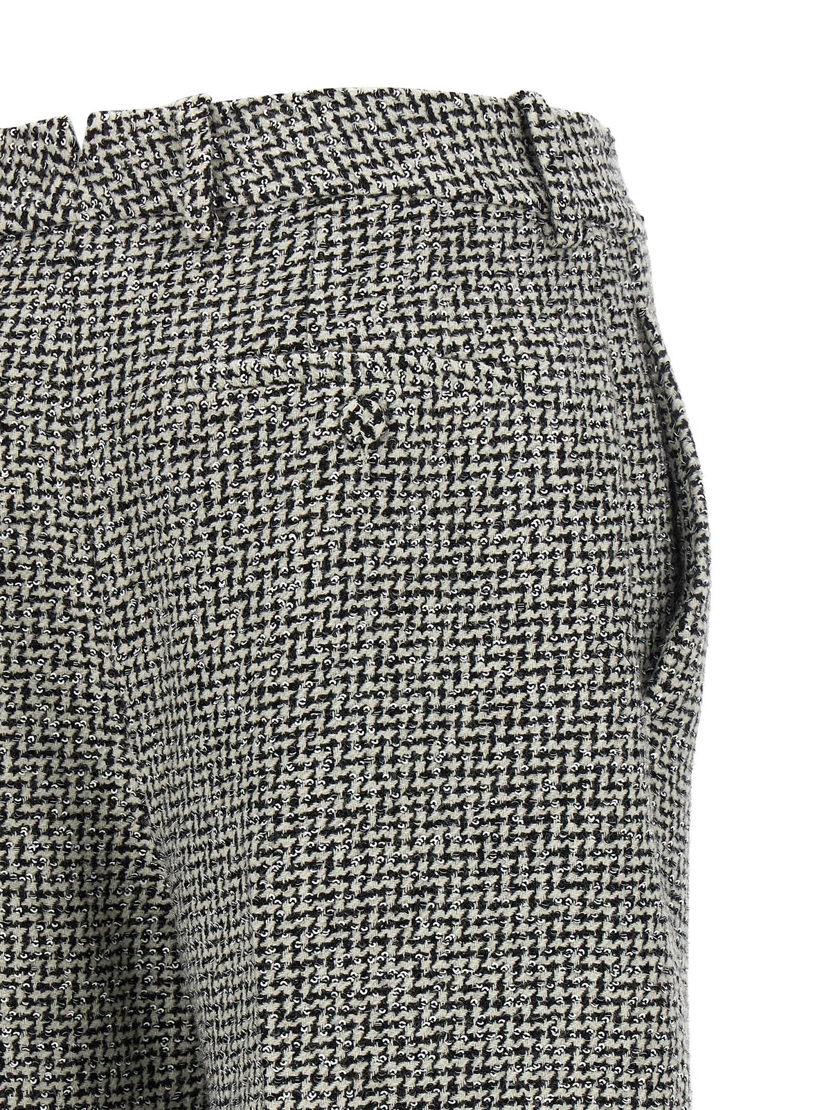 Tom Ford Houndstooth Pattern Pants White/black