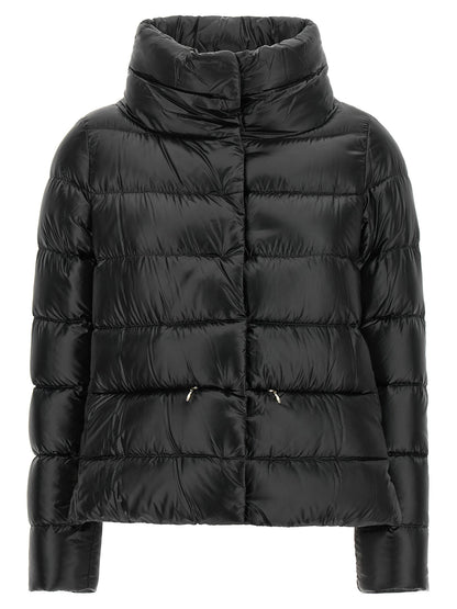 Herno Wide Neck Down Jacket Black  
