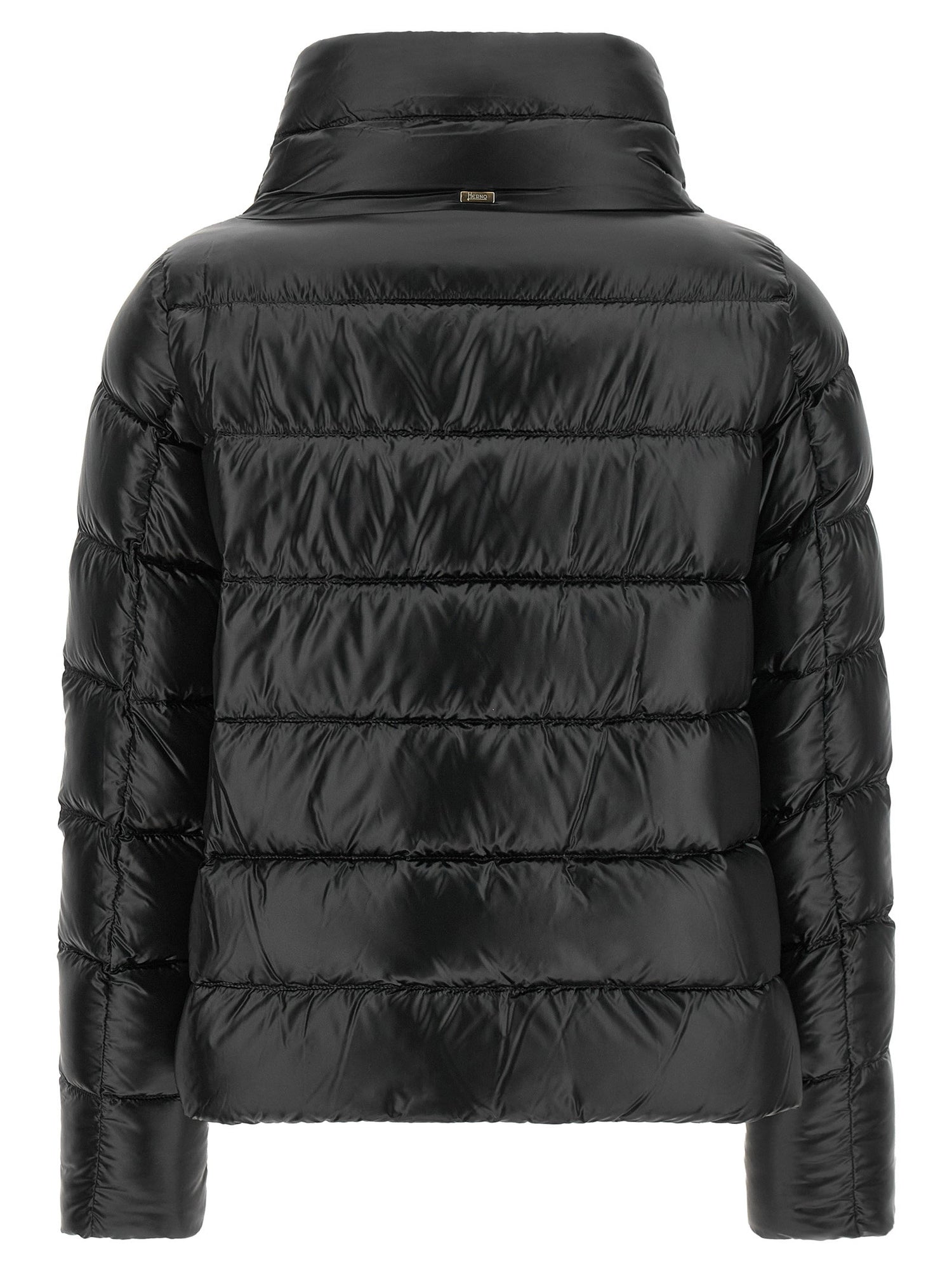 Herno Wide Neck Down Jacket Black  