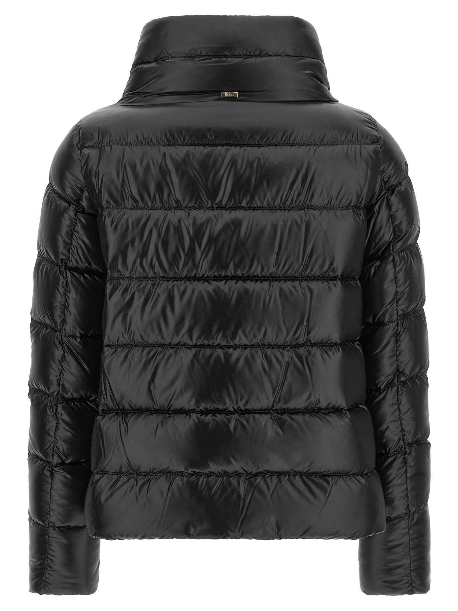 Herno Wide Neck Down Jacket Black  