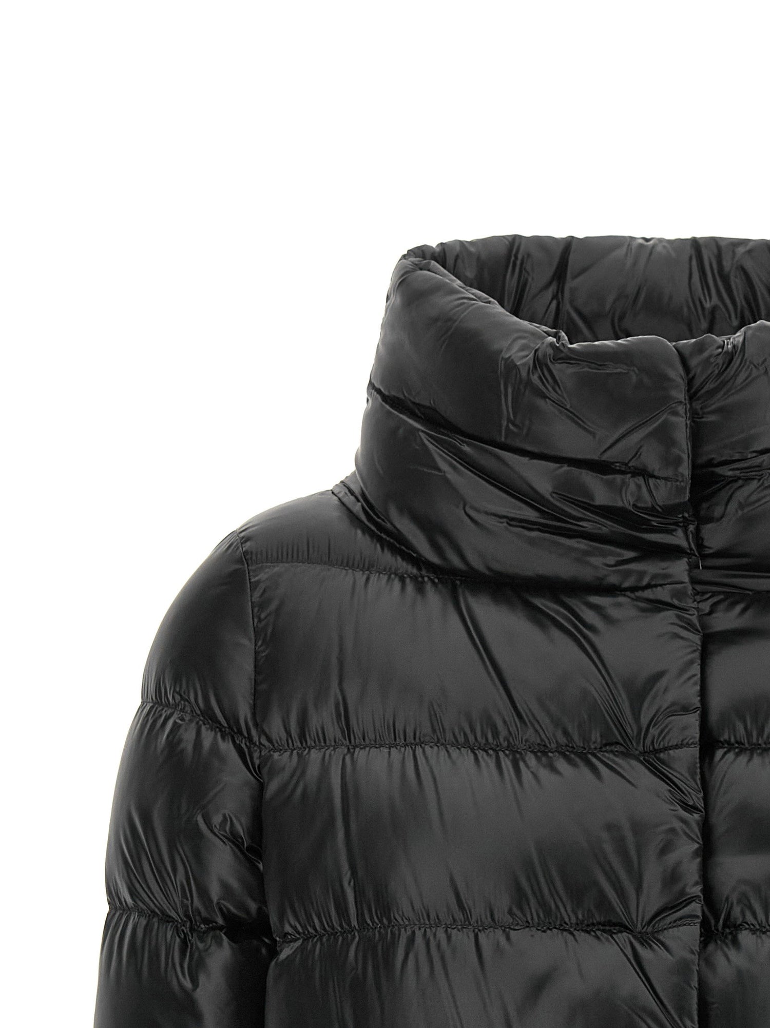 Herno Wide Neck Down Jacket Black  
