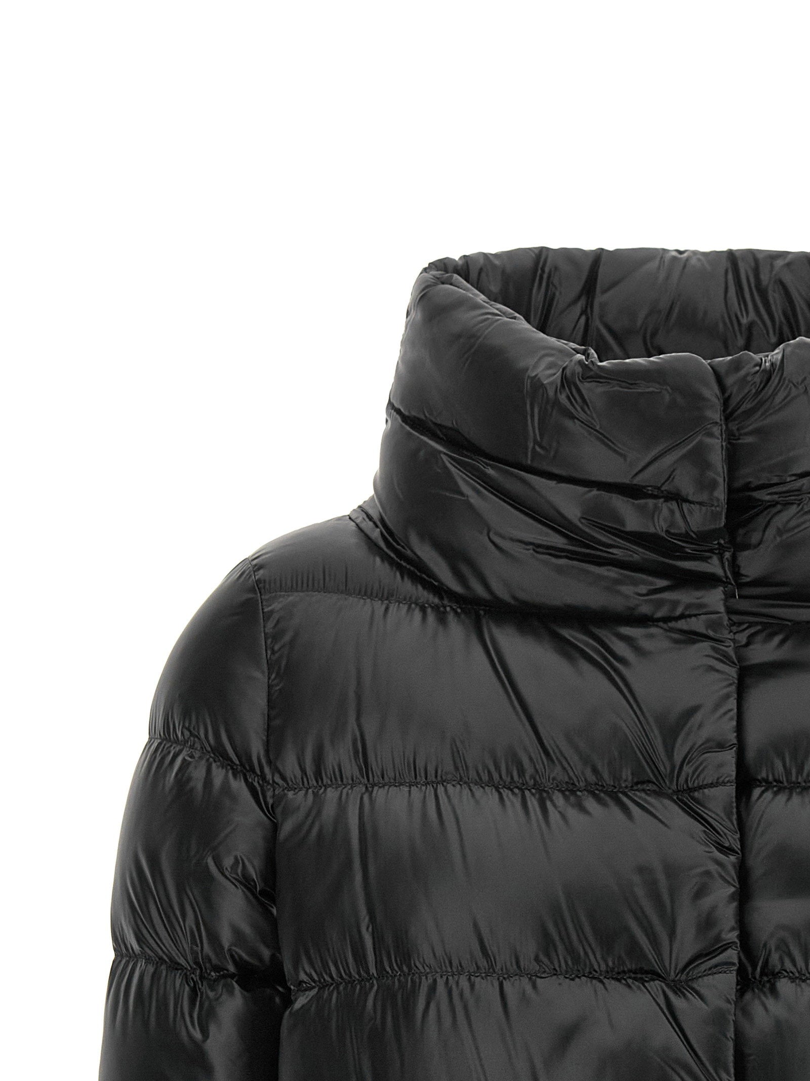 Herno Wide Neck Down Jacket Black  