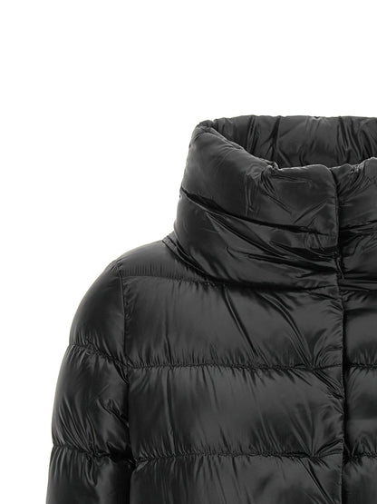 Herno Wide Neck Down Jacket Black  